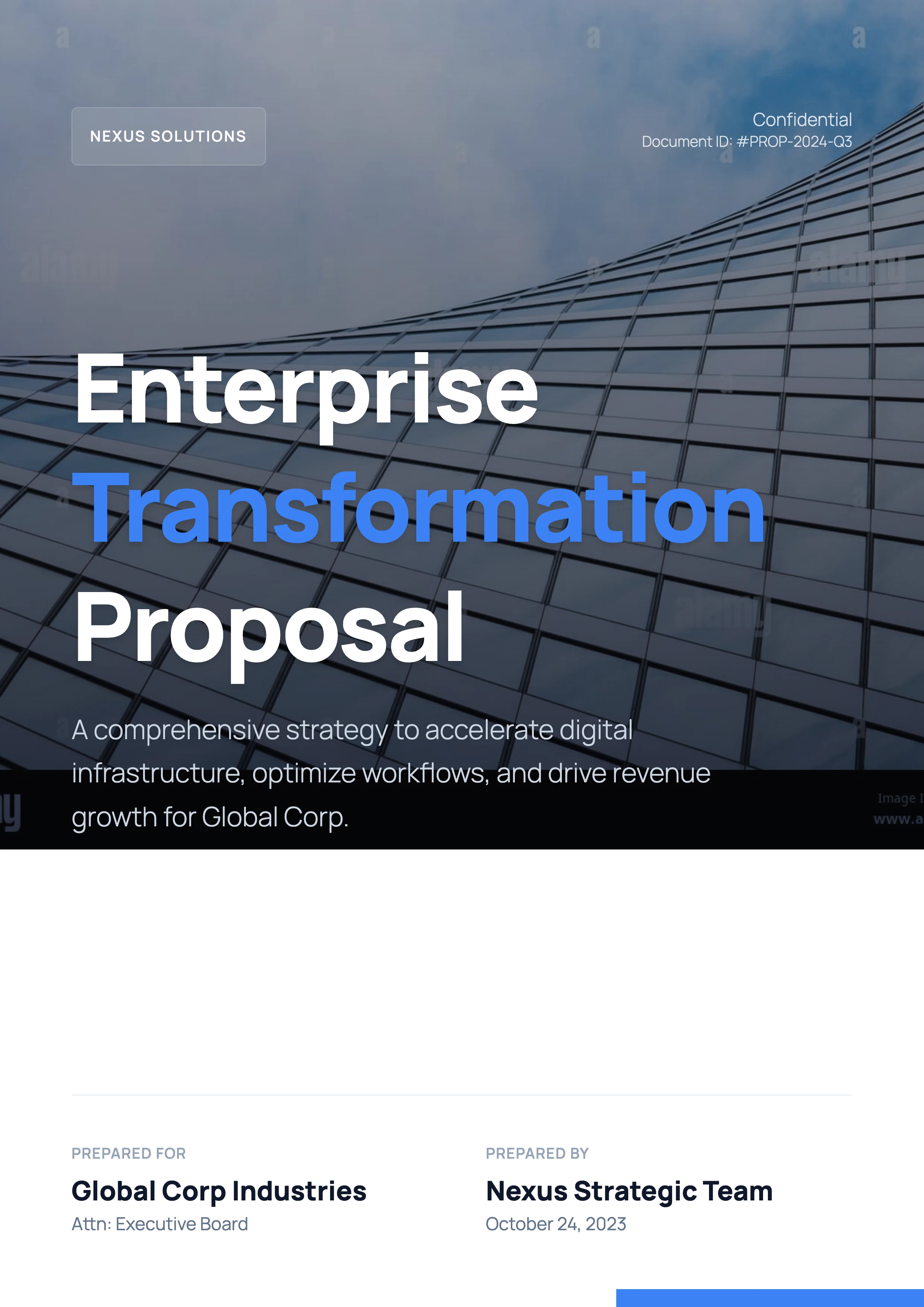 Sales Proposal: cover