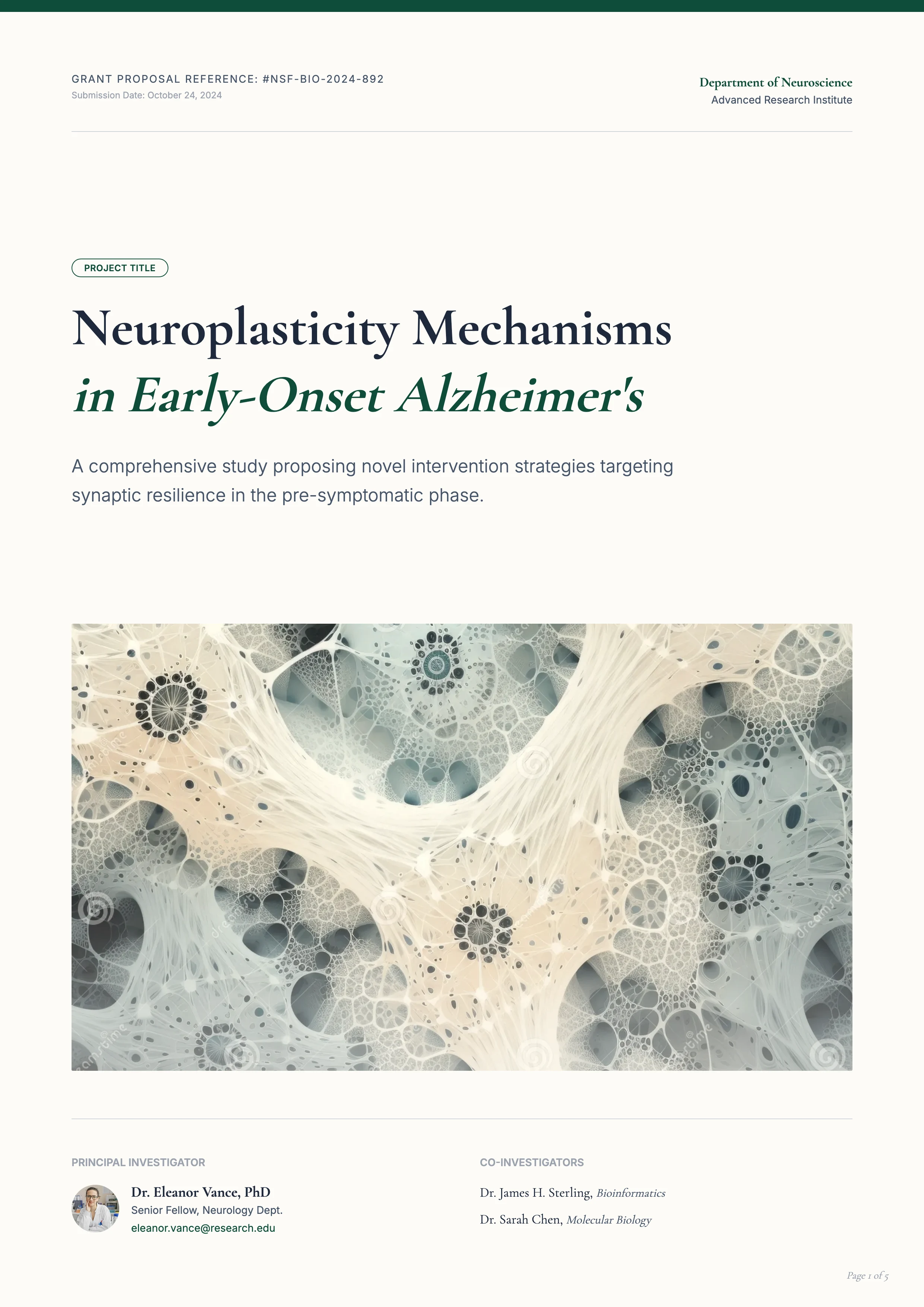 Science Grant: cover