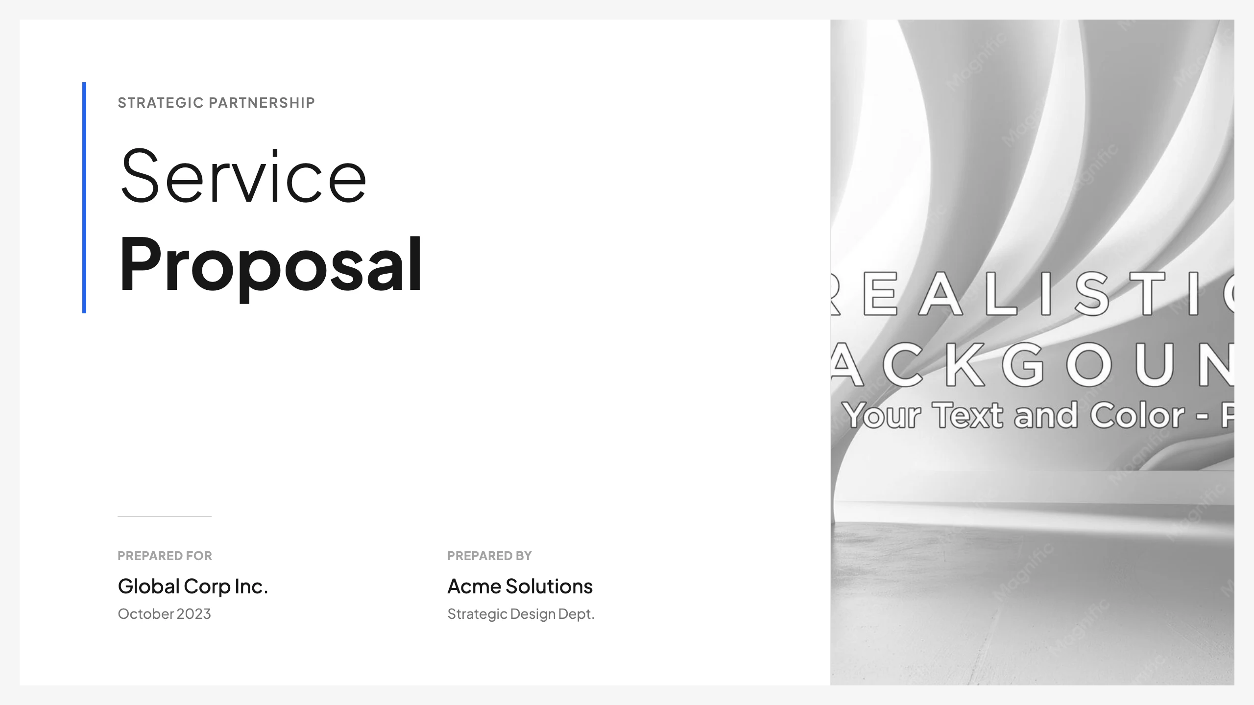 Service Proposal: cover
