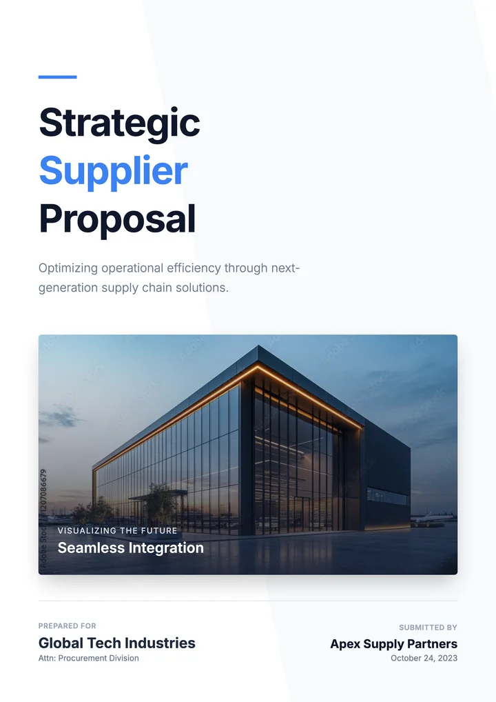 Supplier Proposal