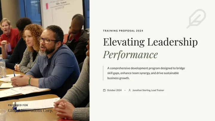 Training Proposal