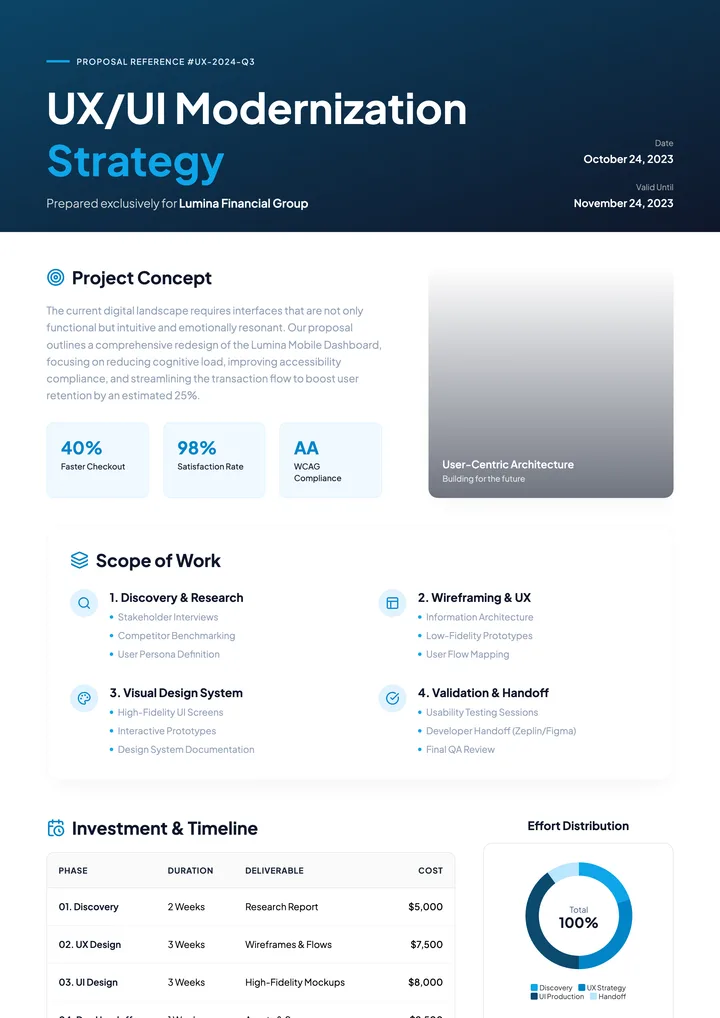 UX Proposal