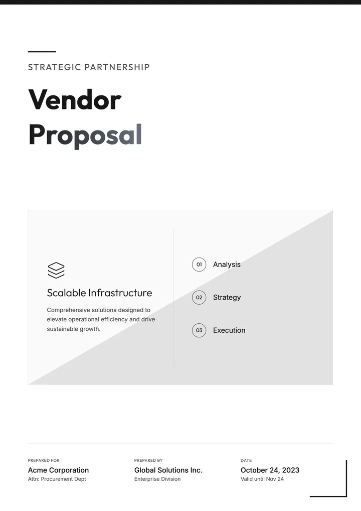 Vendor Proposal