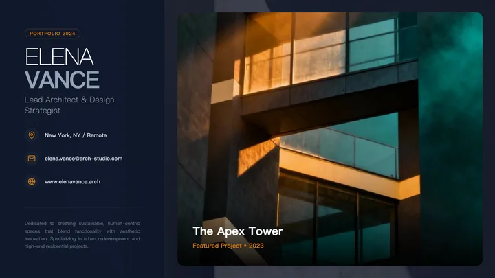 Architect Portfolio CV