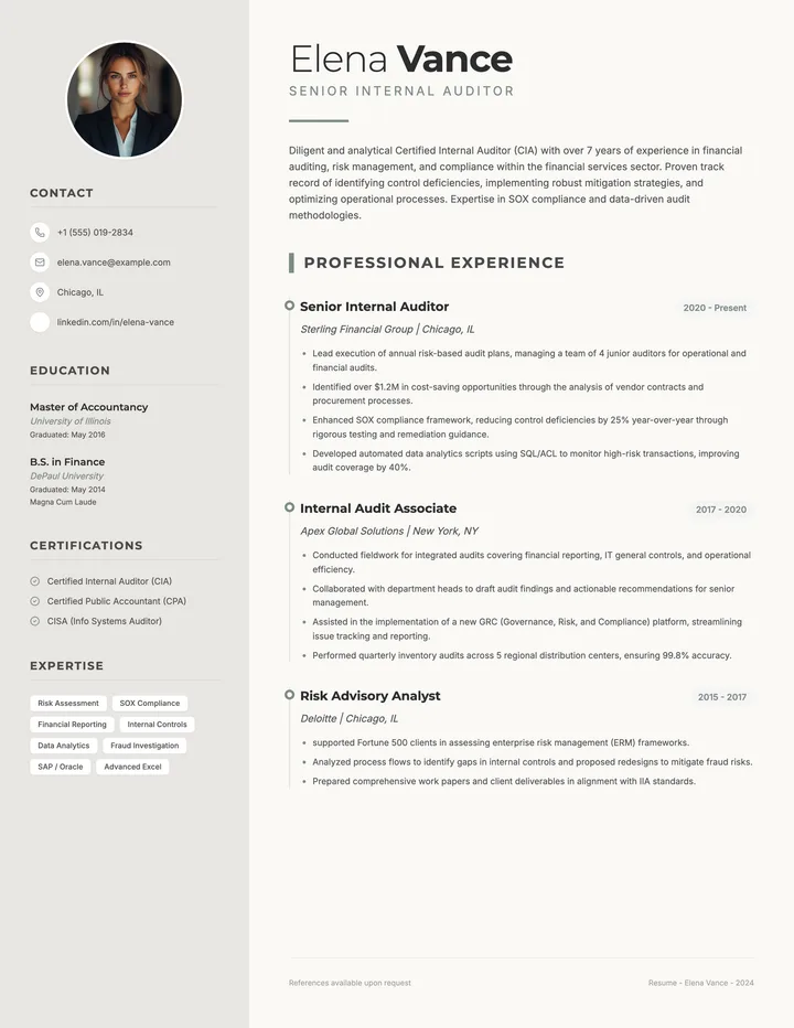 Audit Resume