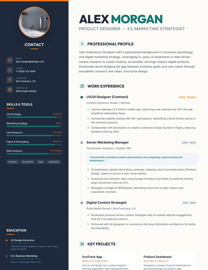 Career Change Resume