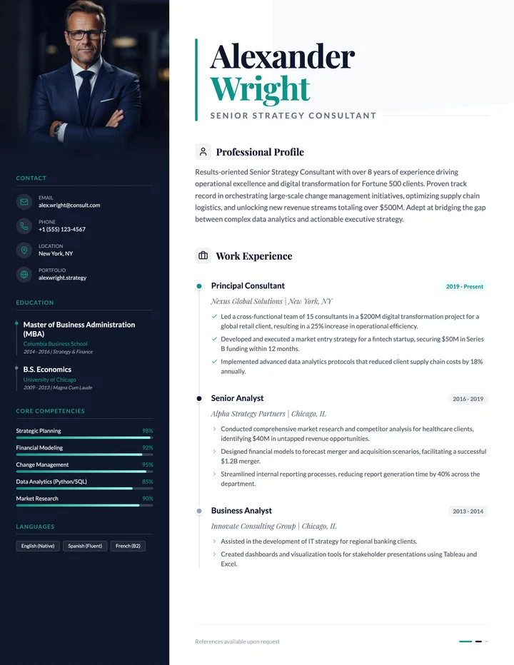 Consultant Resume