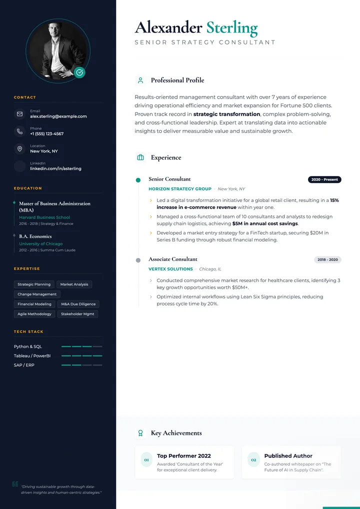 Consulting Resume