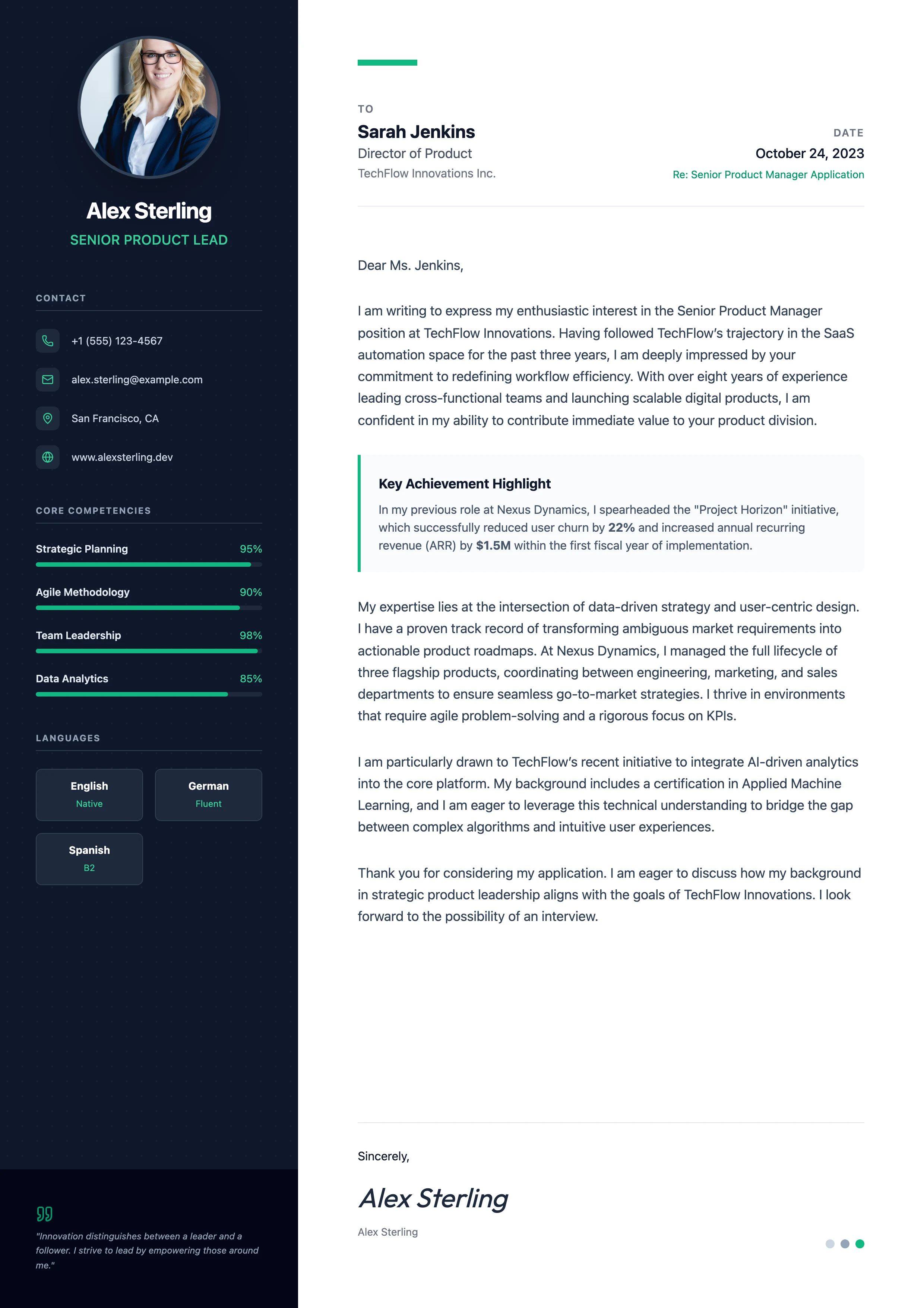 Cover Letter: cover