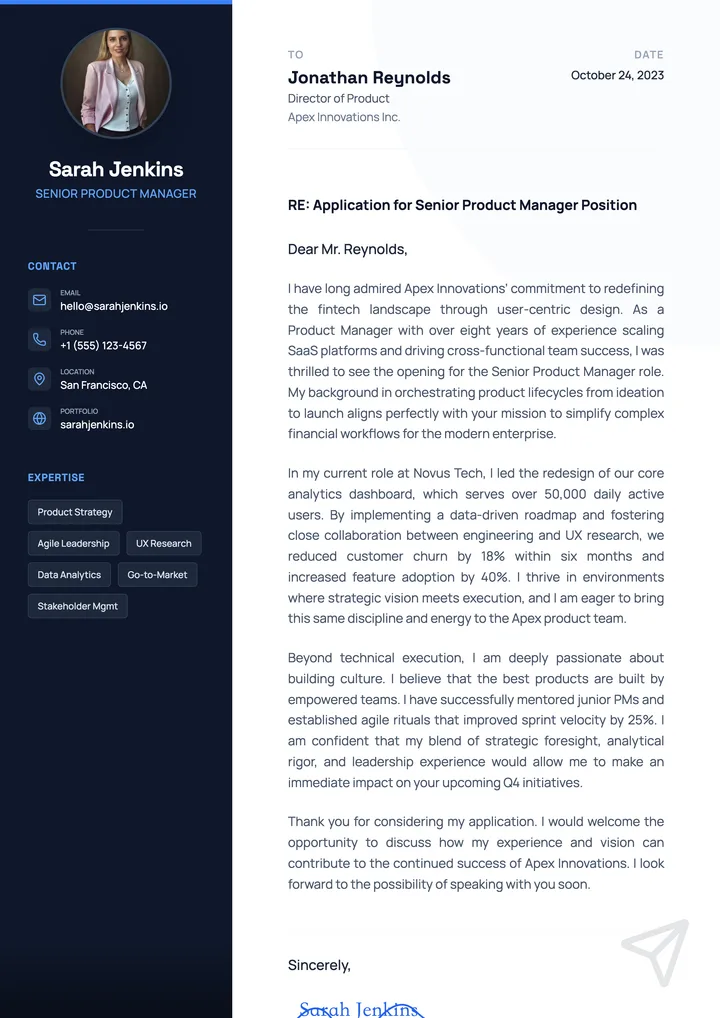 Cover Letter