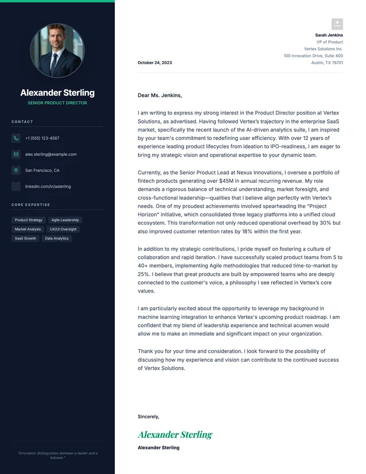 Cover Letter