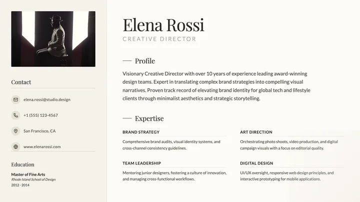 Creative Director Resume