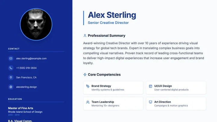 Creative Portfolio CV