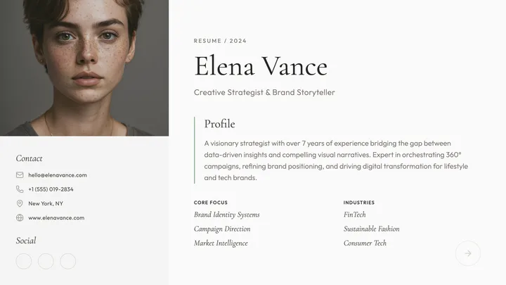 Creative Strategist Resume