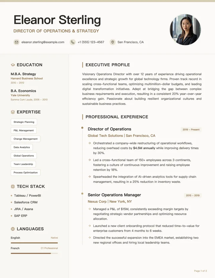 Director Resume