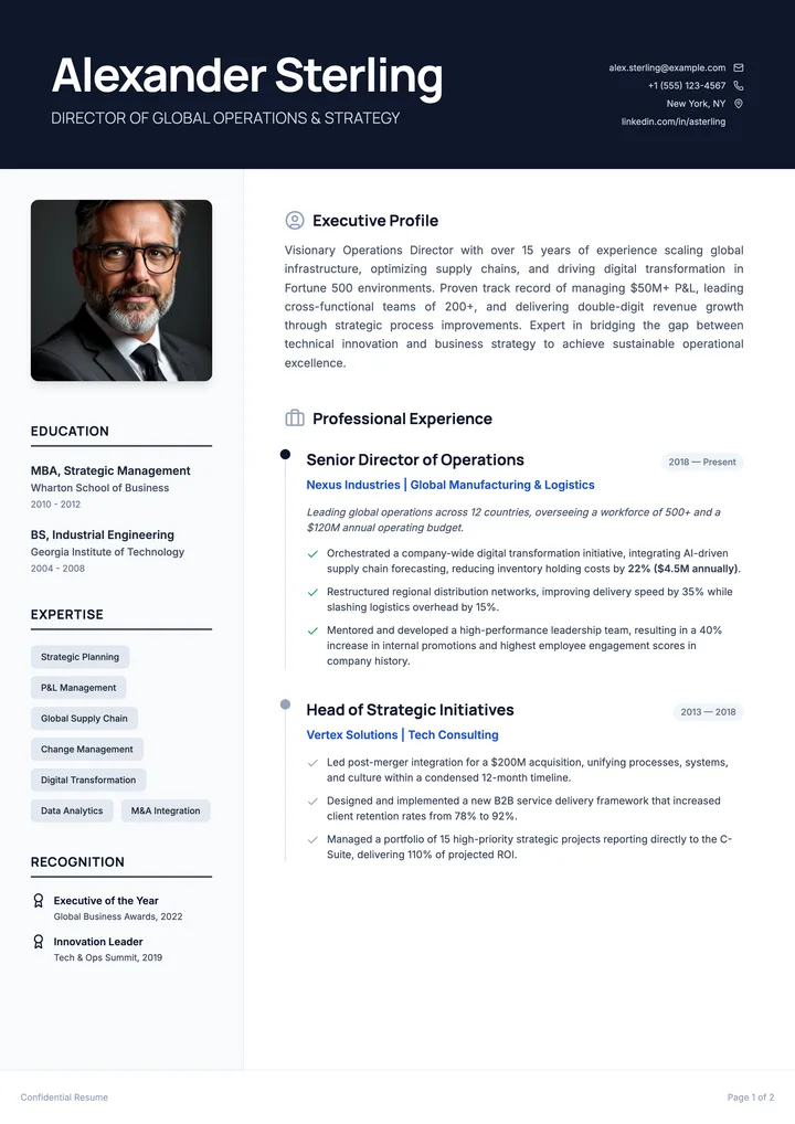 Director Resume