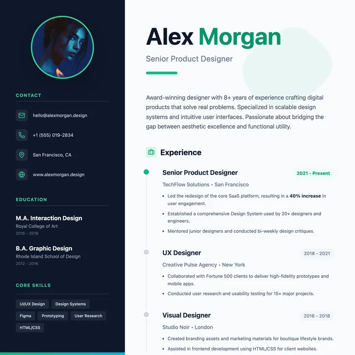 Experience Snapshot Resume