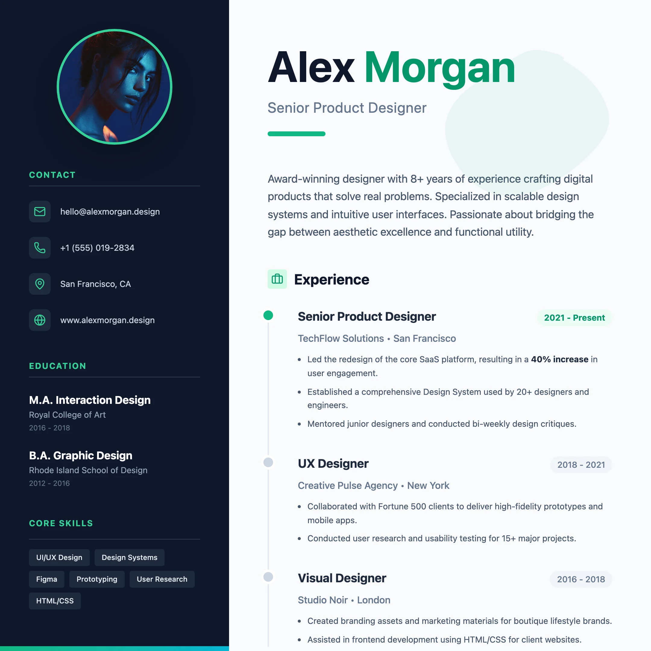 Experience Snapshot Resume: cover