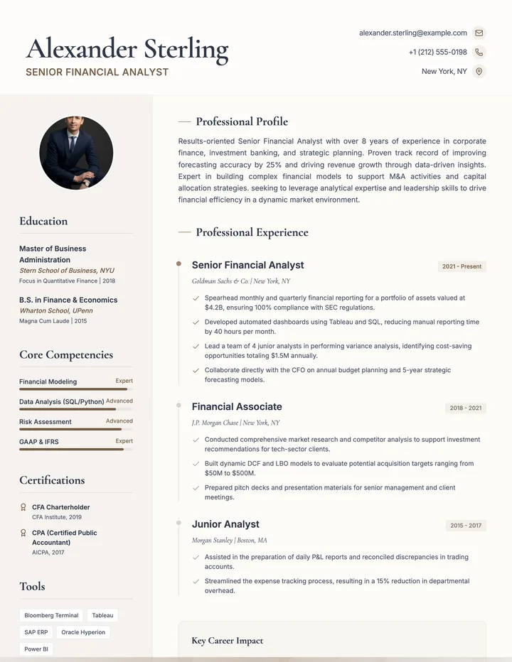 Finance Resume