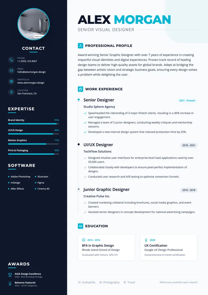 Graphic Designer Resume