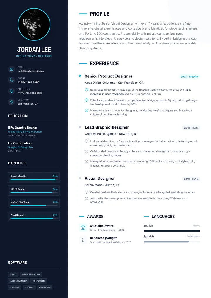 Graphic Designer Resume