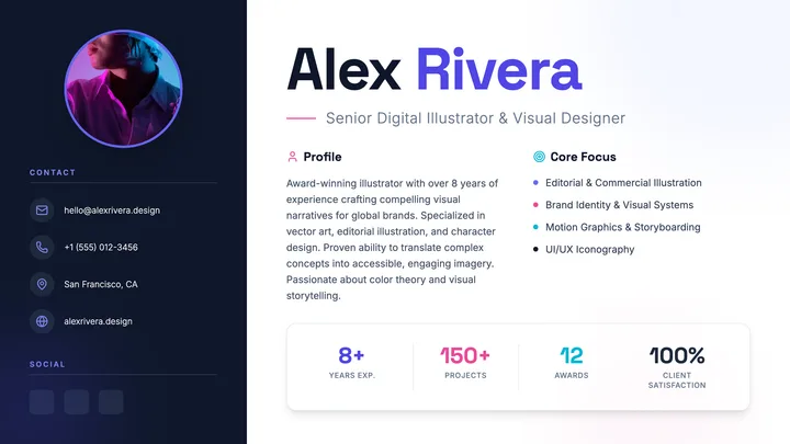 Illustrator Resume