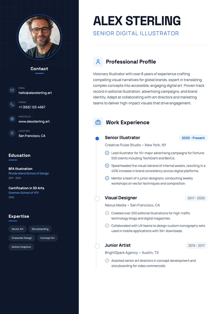 Illustrator Resume