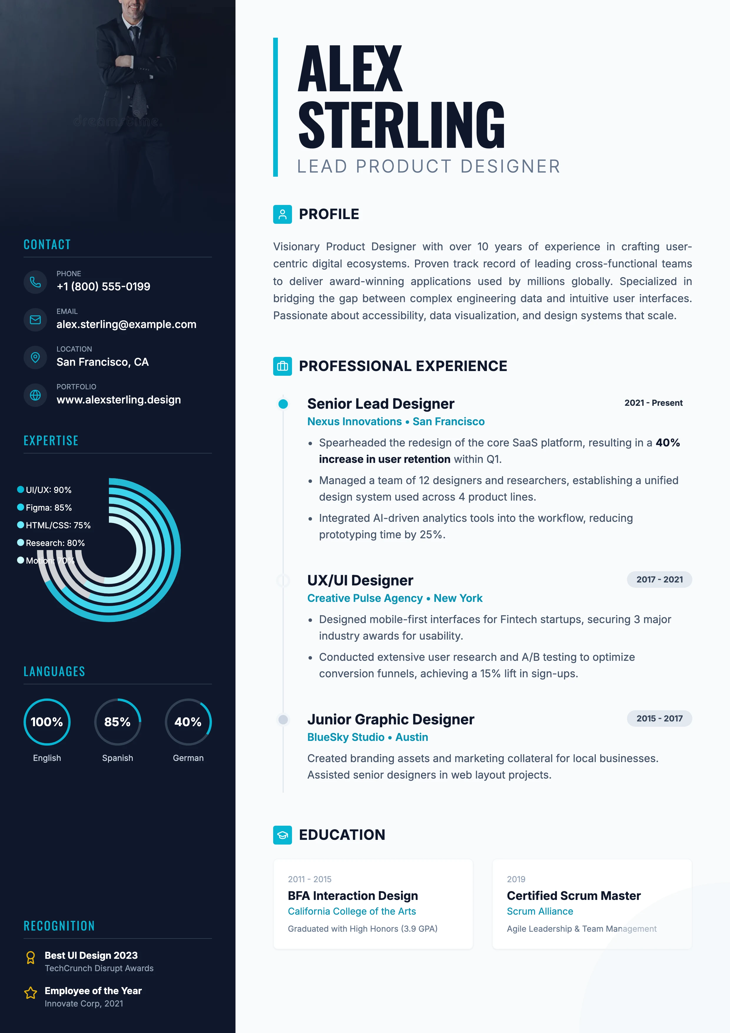 Infographic Resume: cover