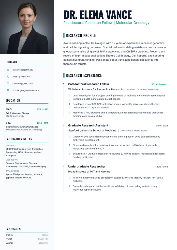 Lab Research CV