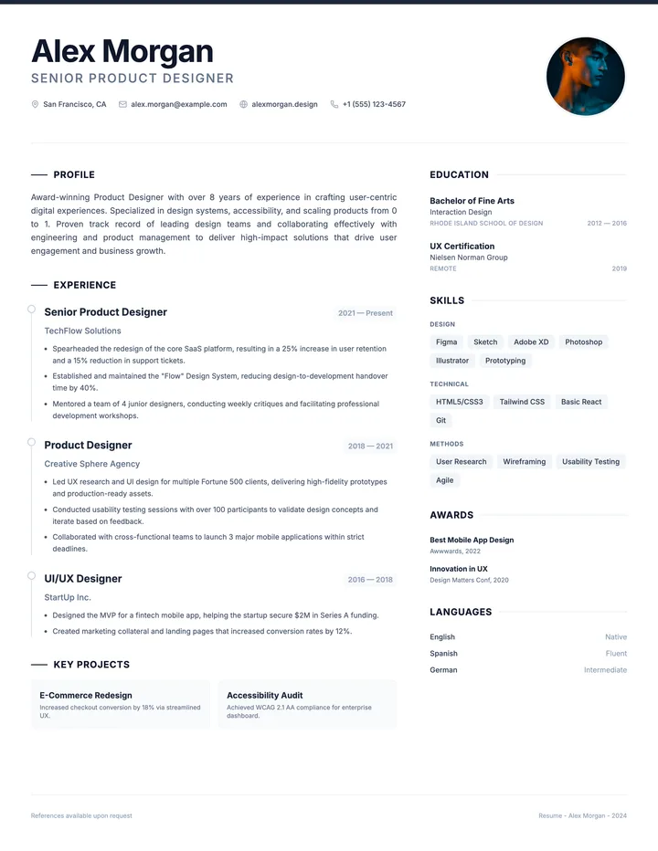 Minimal Resume