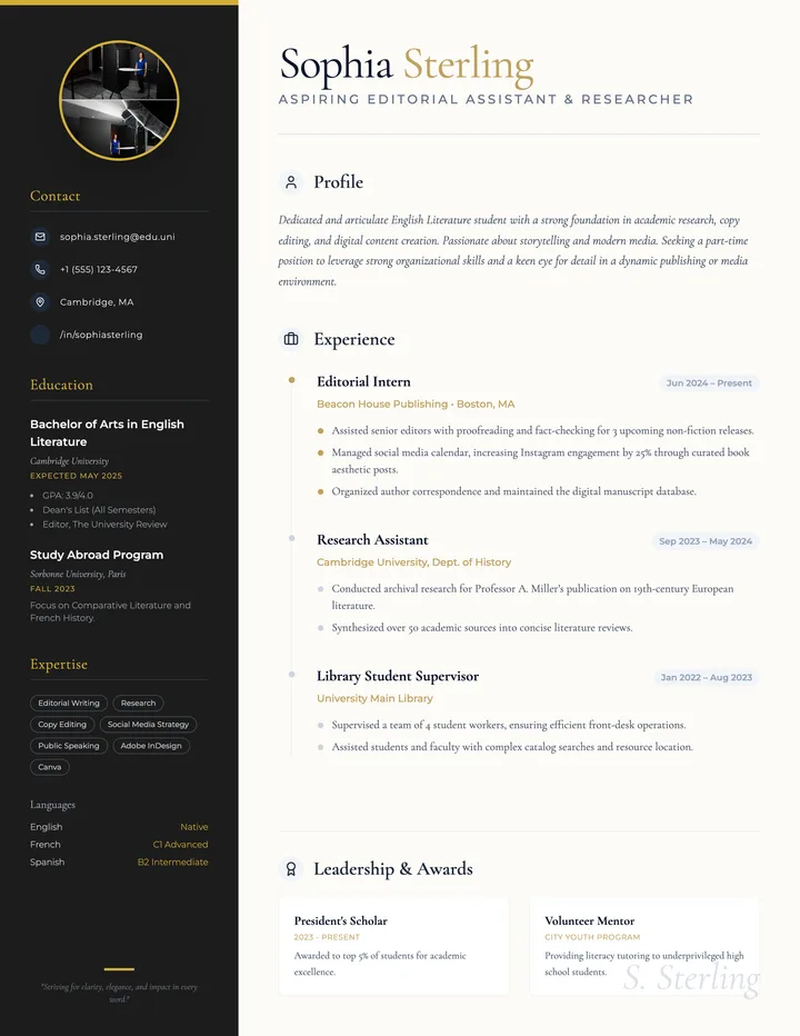 Part Time Resume