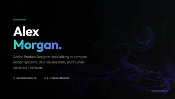 Personal Introduction Deck