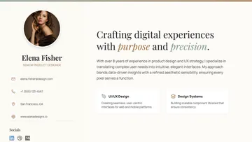 Personal Pitch Deck