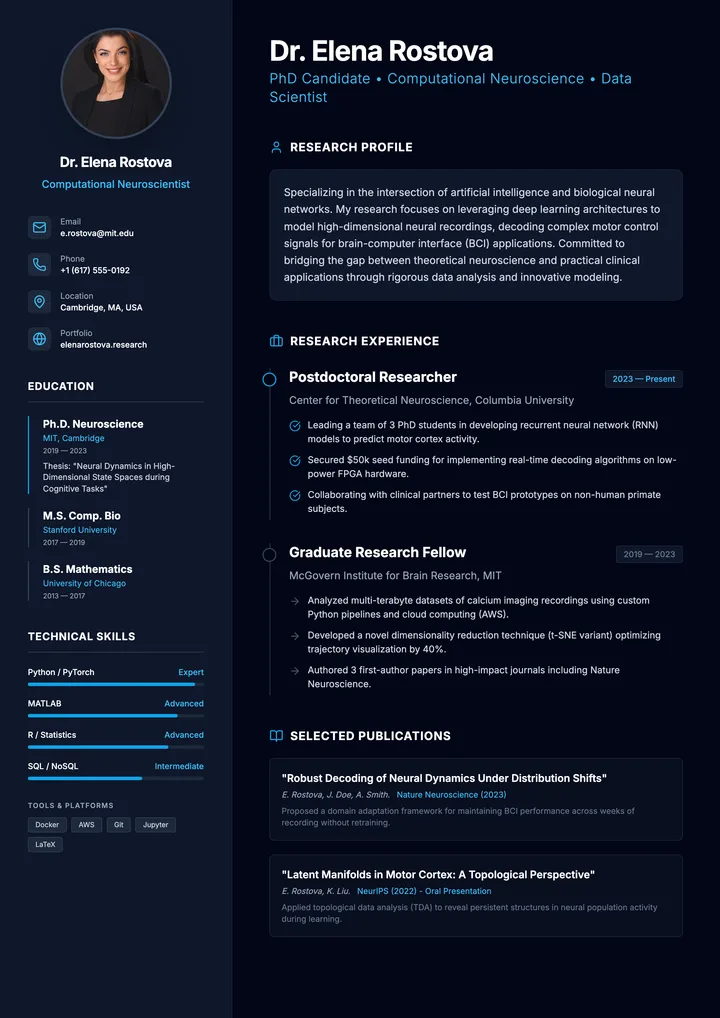 PhD Resume