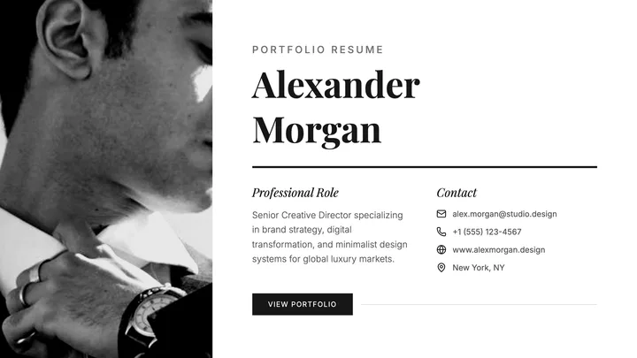 Portfolio Resume