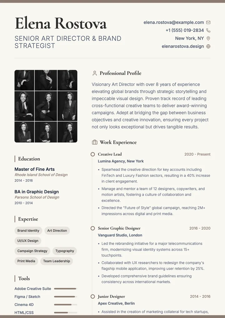 Portfolio Resume