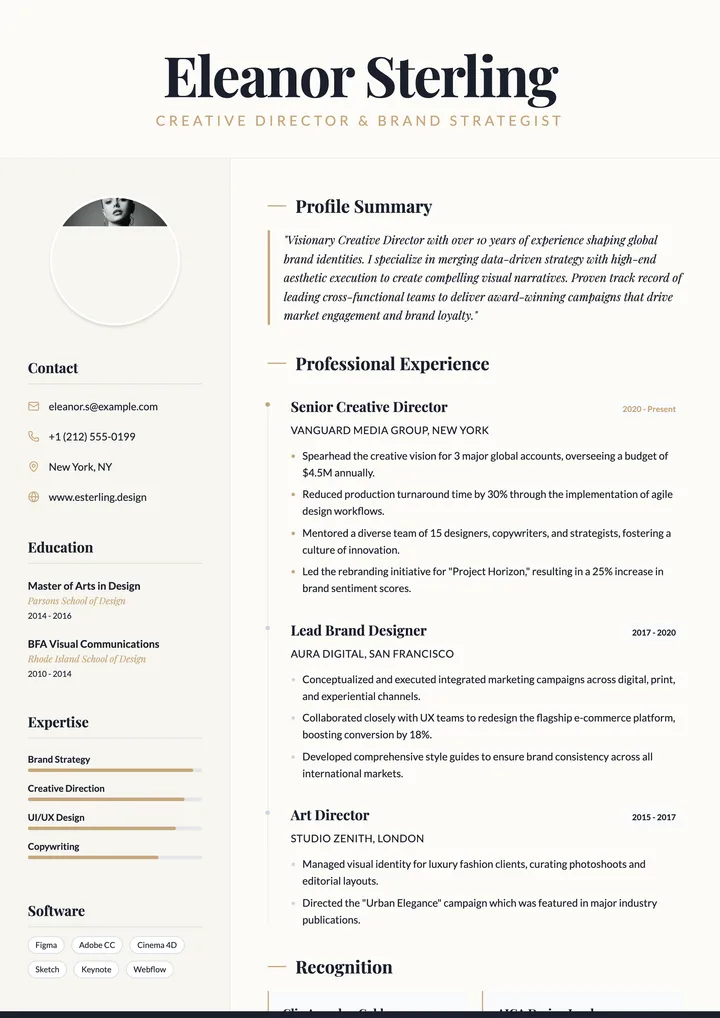 Profile Summary Resume
