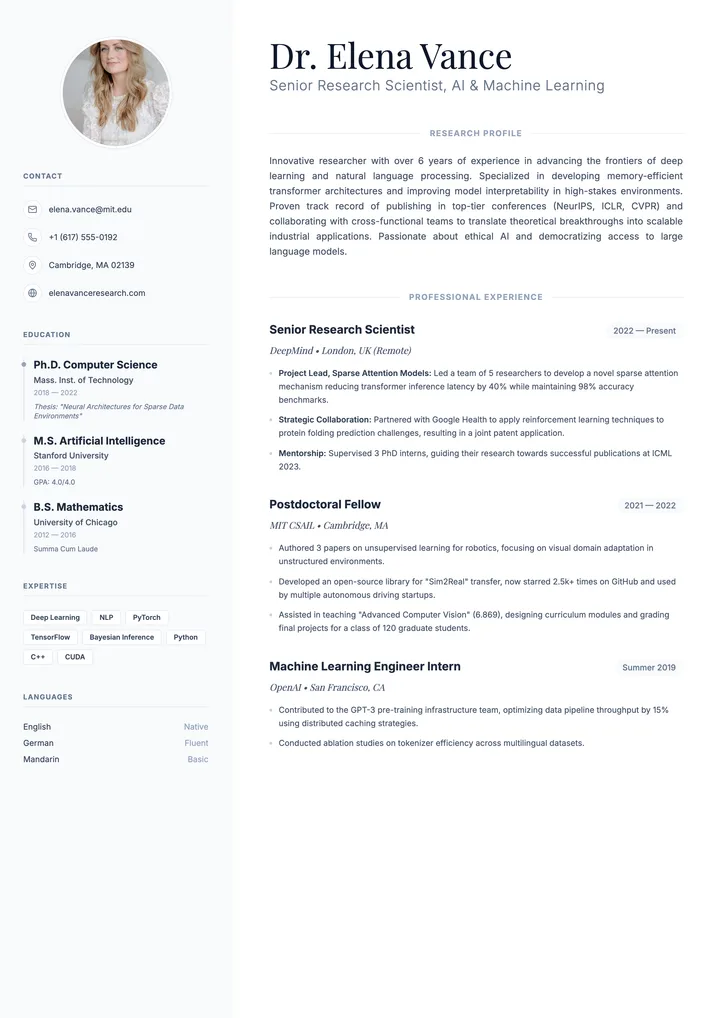 Research CV