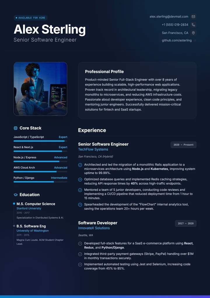 Software Engineer Resume