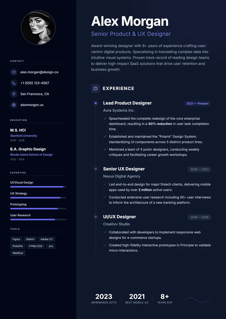 UX Designer Resume