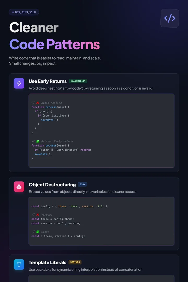 Coding Tips
