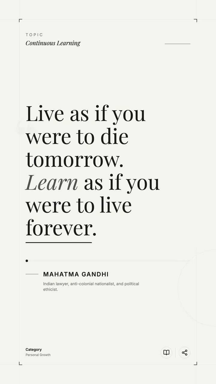 Learning Quote