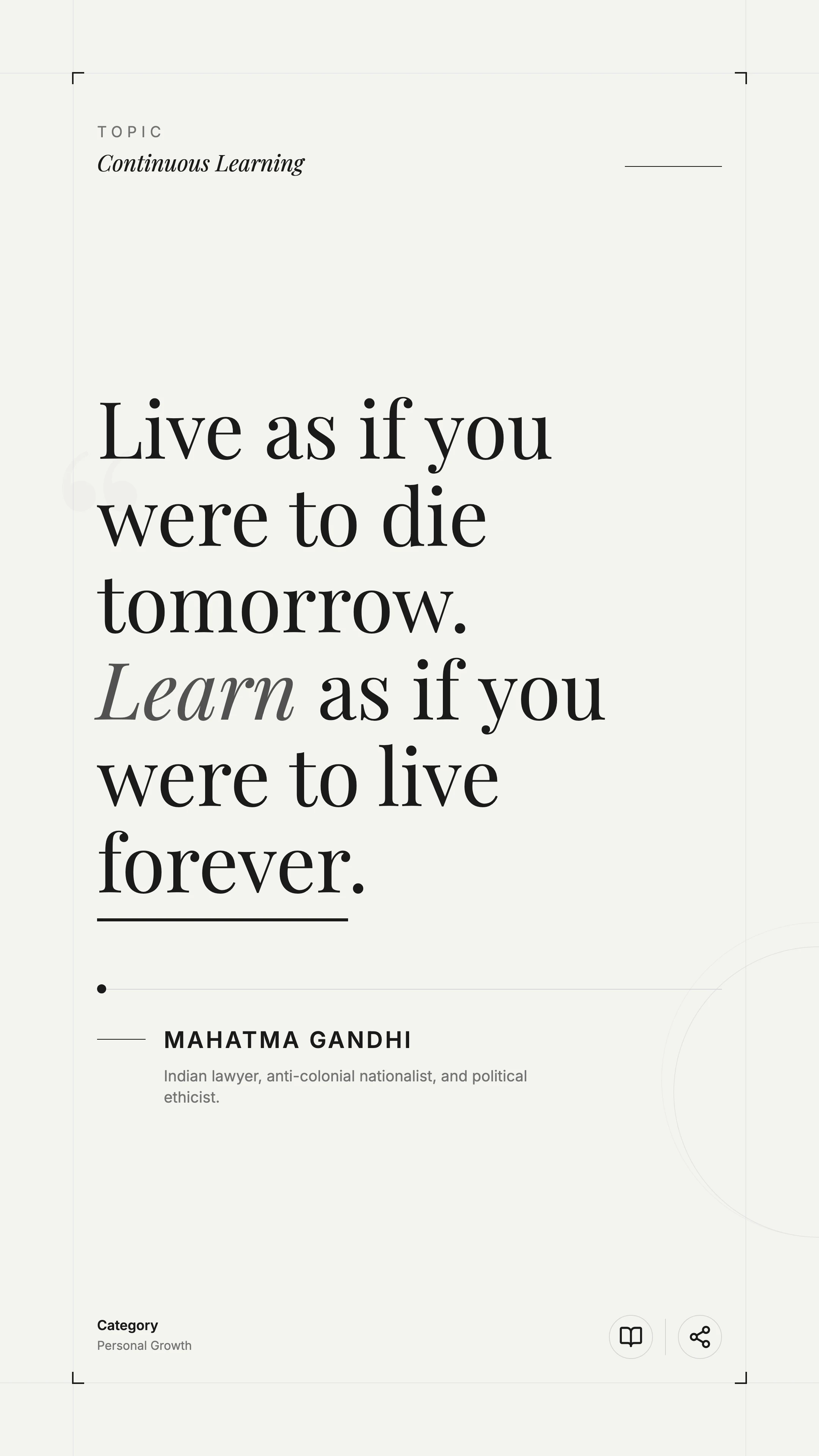 Learning Quote: cover