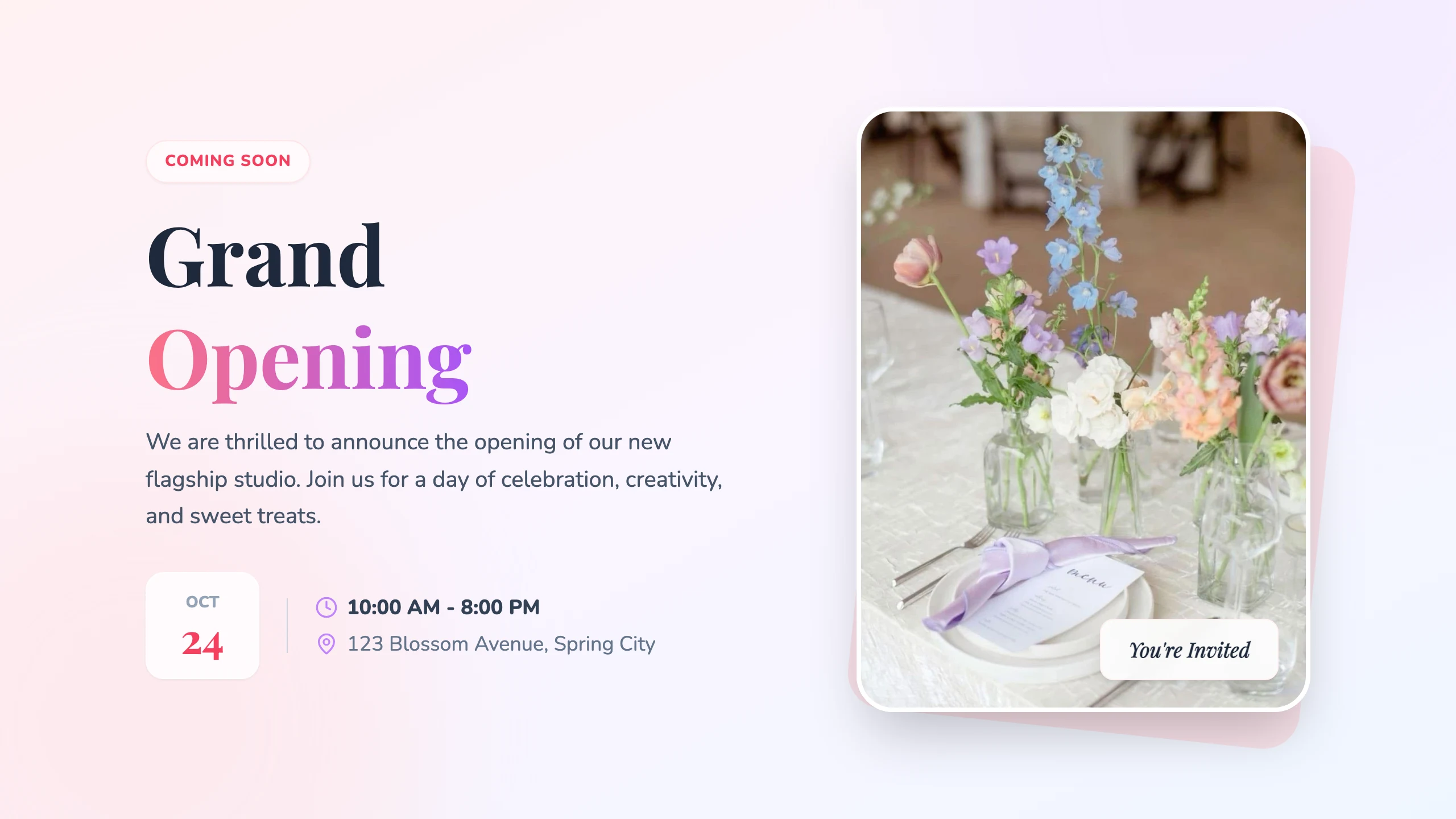 Opening Announcement: cover