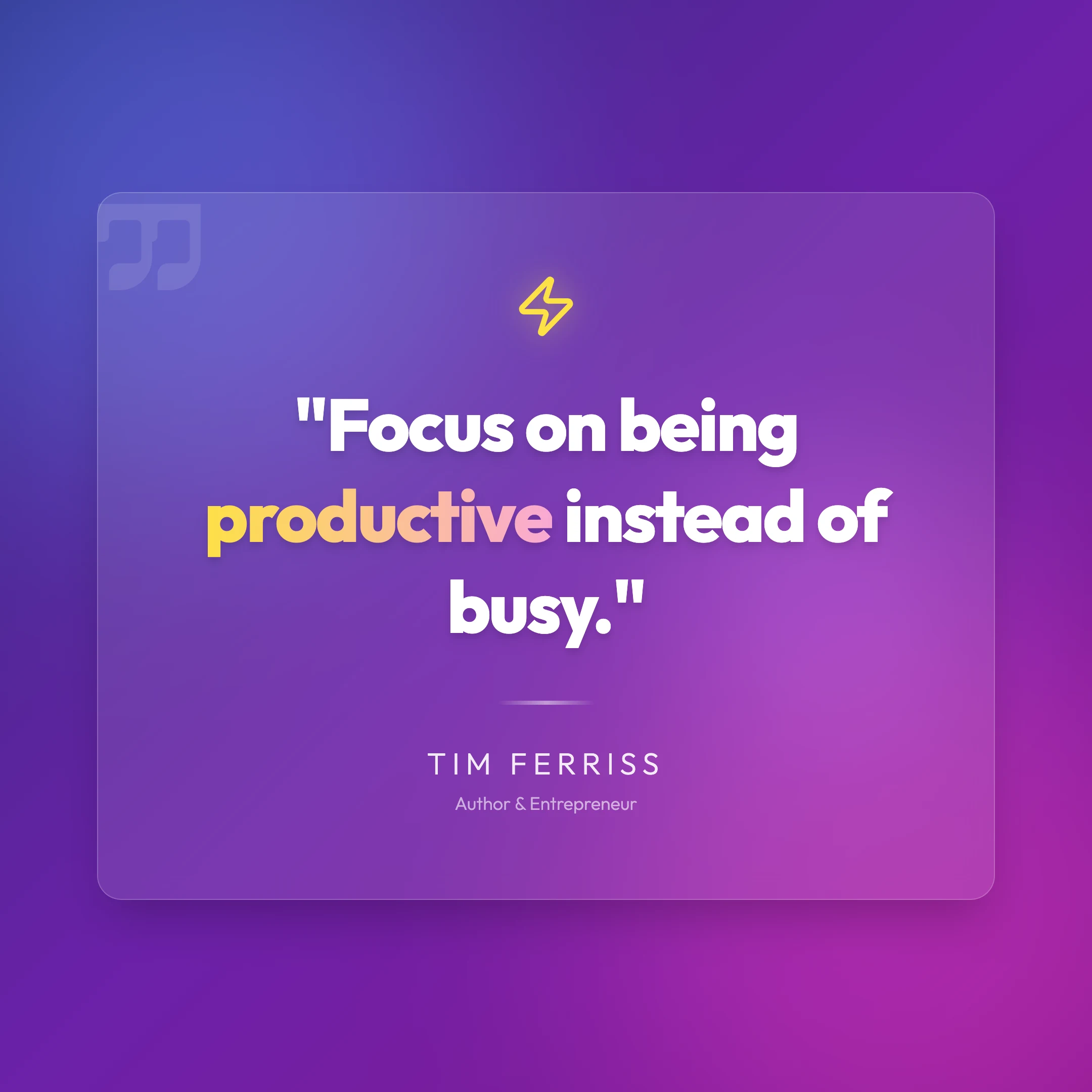 Productivity Quote: cover
