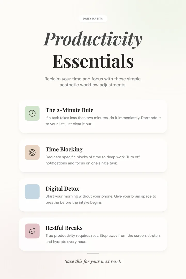 Productivity Tips