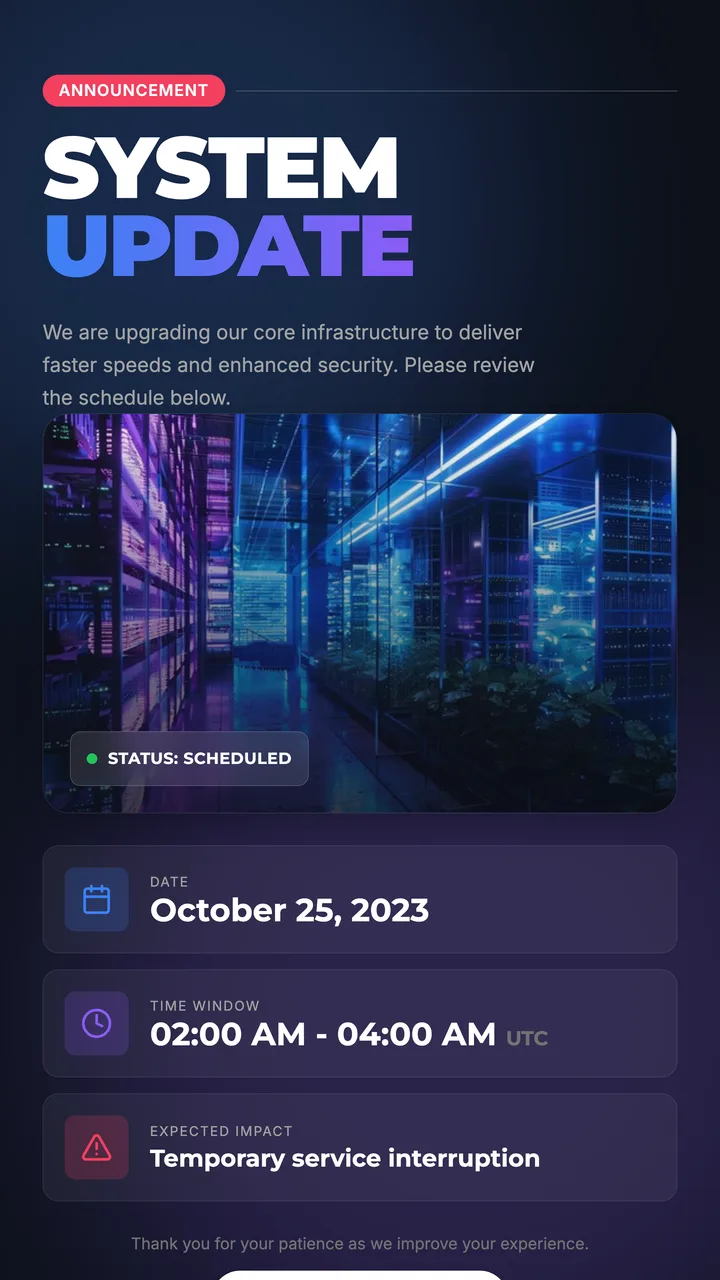 Service Update