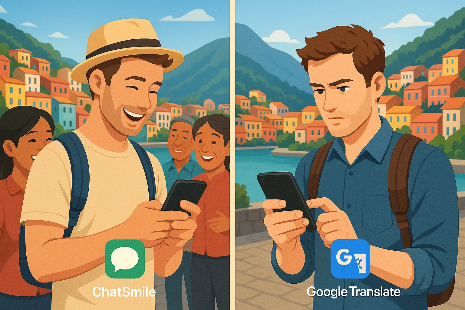 Featured image for ChatSmile vs. Google Translate: Which Translation App Reigns Supreme for Travelers?