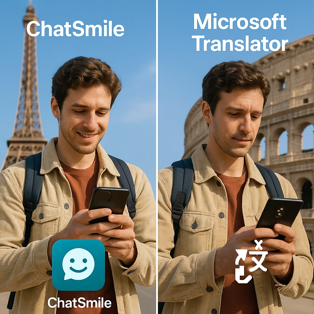 Featured image for ChatSmile vs. Microsoft Translator: Which App is Better for Global Travelers?