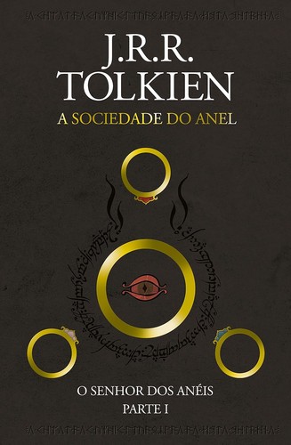 Capa do livro A sociedade do anel de John Ronald Reuel Tolkien